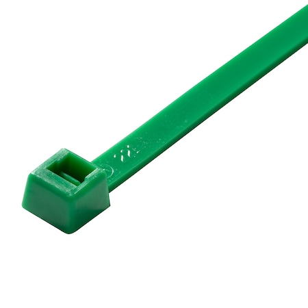 Advance Cable Ties Cable Tie, 11 in L, 3.06 in Max Bundle Dia., Green, Nylon, 50 lb Strength, 100 PK AL-11-50-5-C
